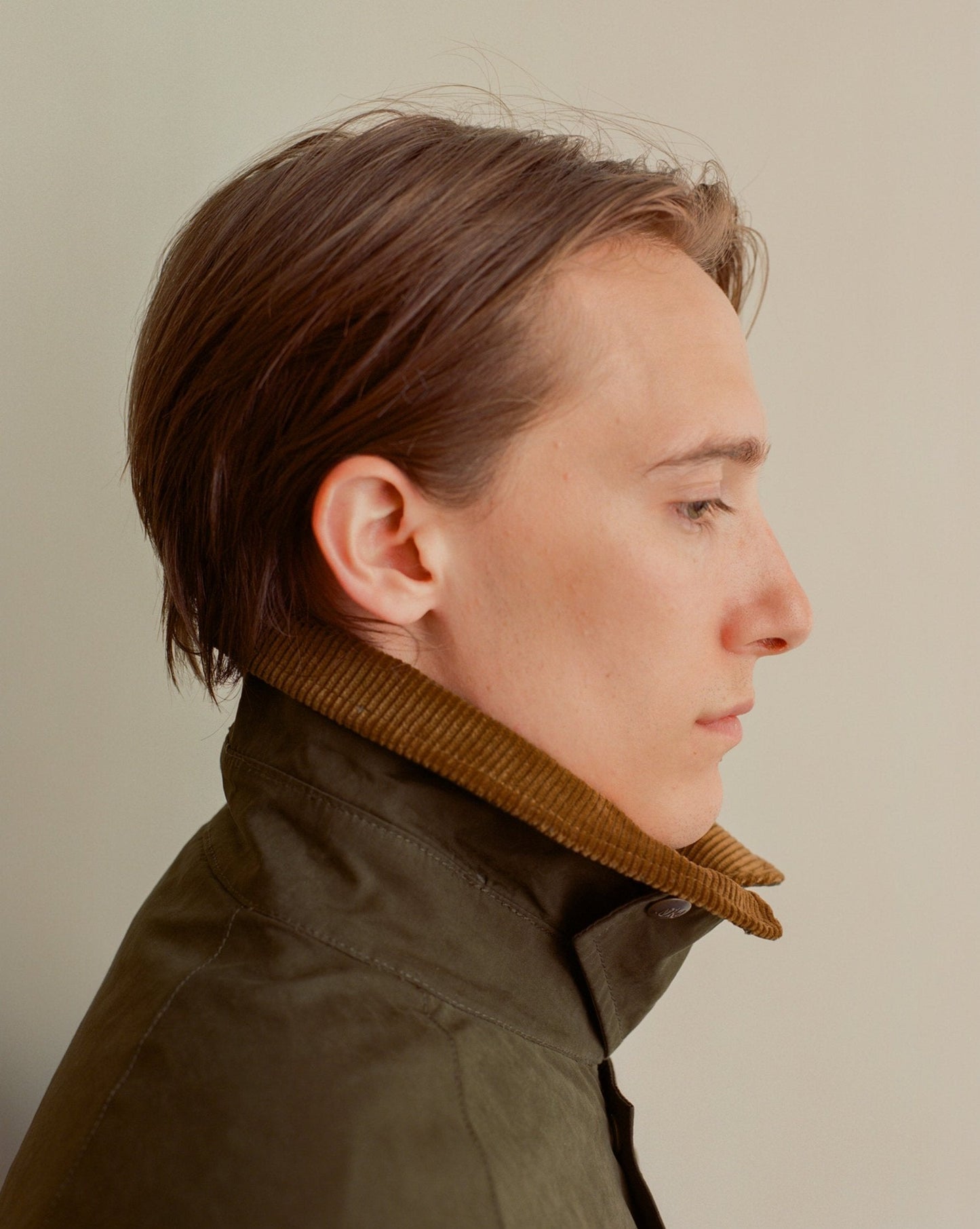 KNICKERBOCKER BAY WAXED COTTON & NYLON JACKET - OLIVE