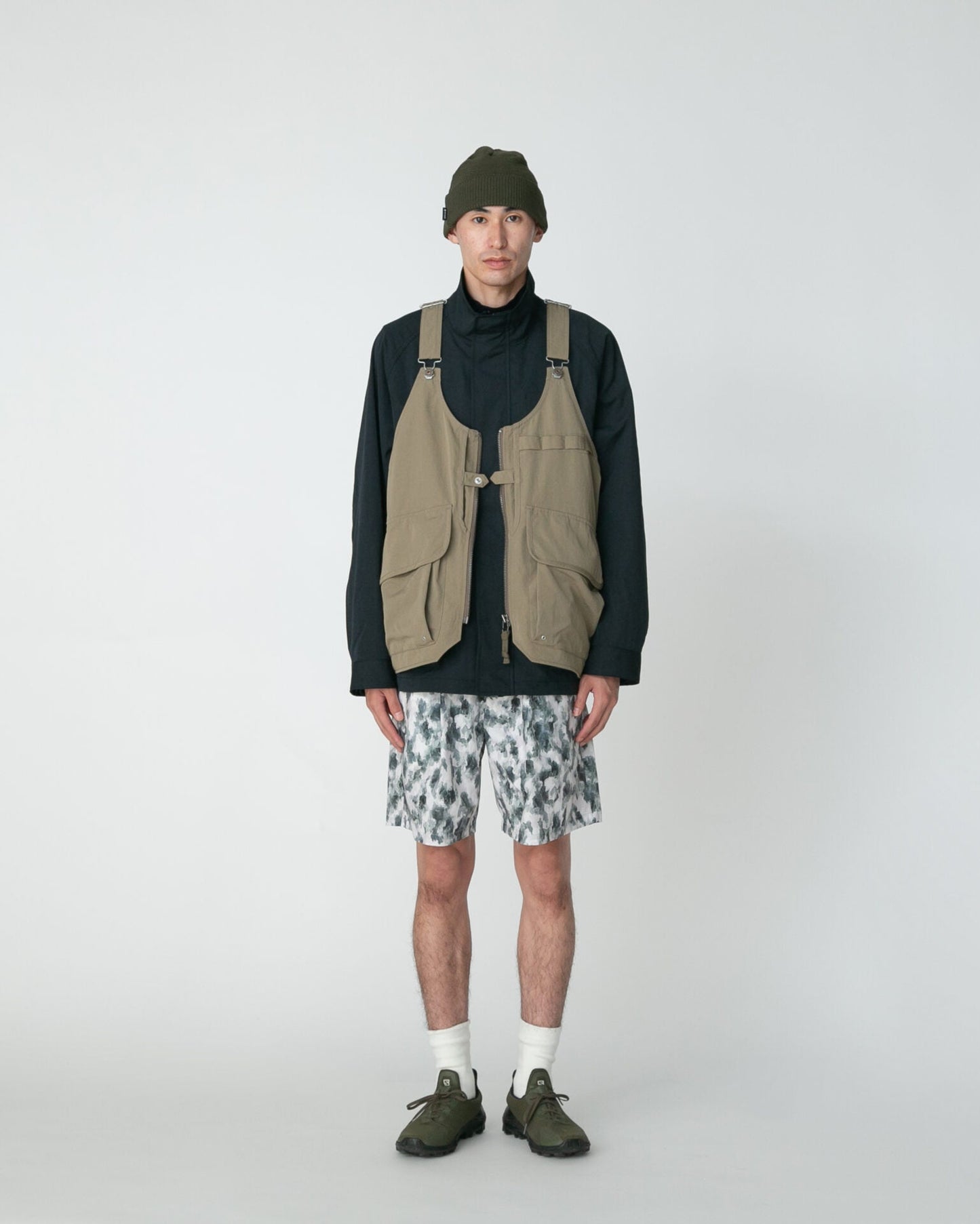 SNOW PEAK TAKIBI WEATHER CLOTH VEST - DARK BEIGE