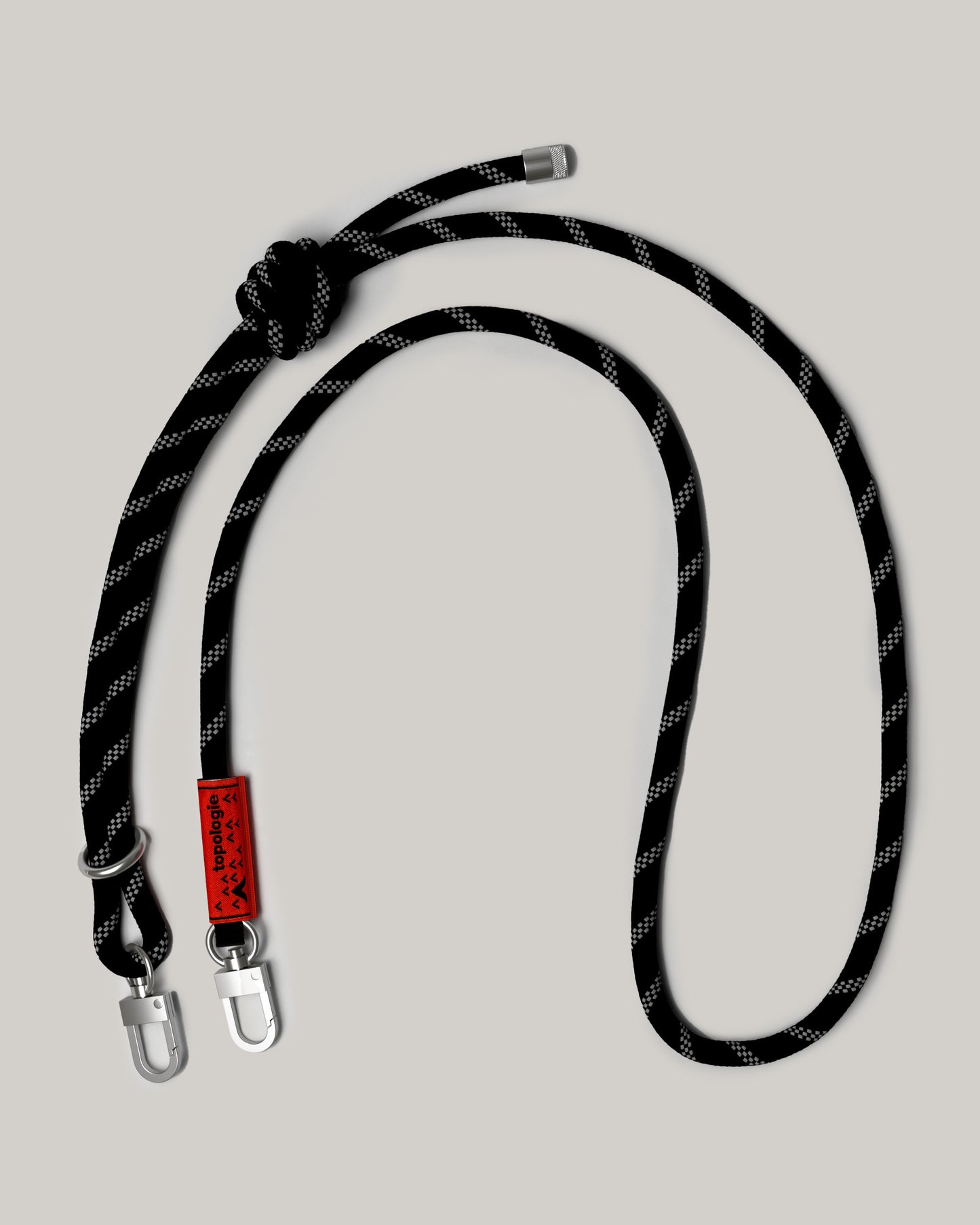 TOPOLOGIE 6.0MM ROPE STRAP BLACK REFLECTIVE