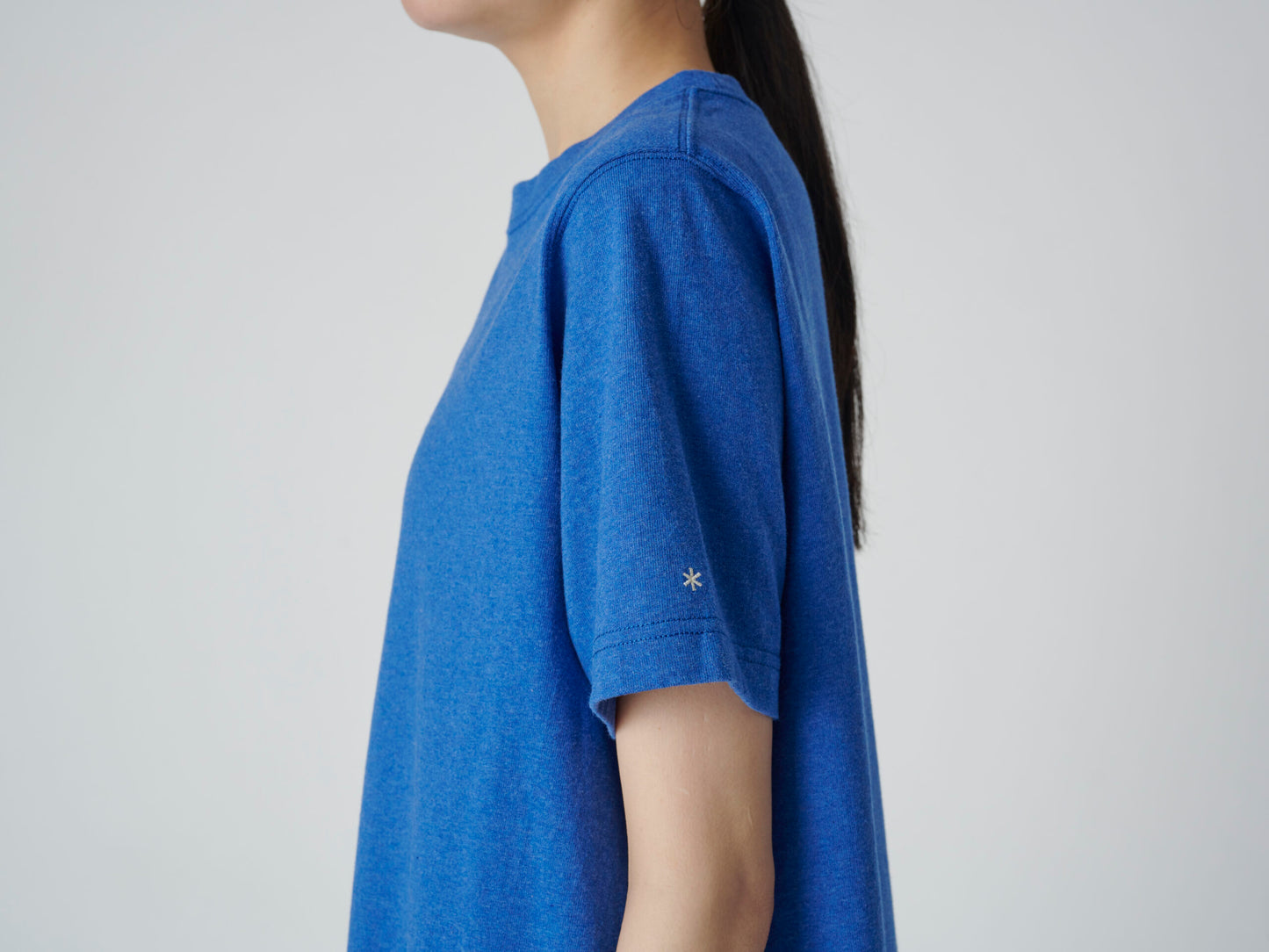 SNOW PEAK RECYCLED COTTON HEAVY DRESS - BLUE