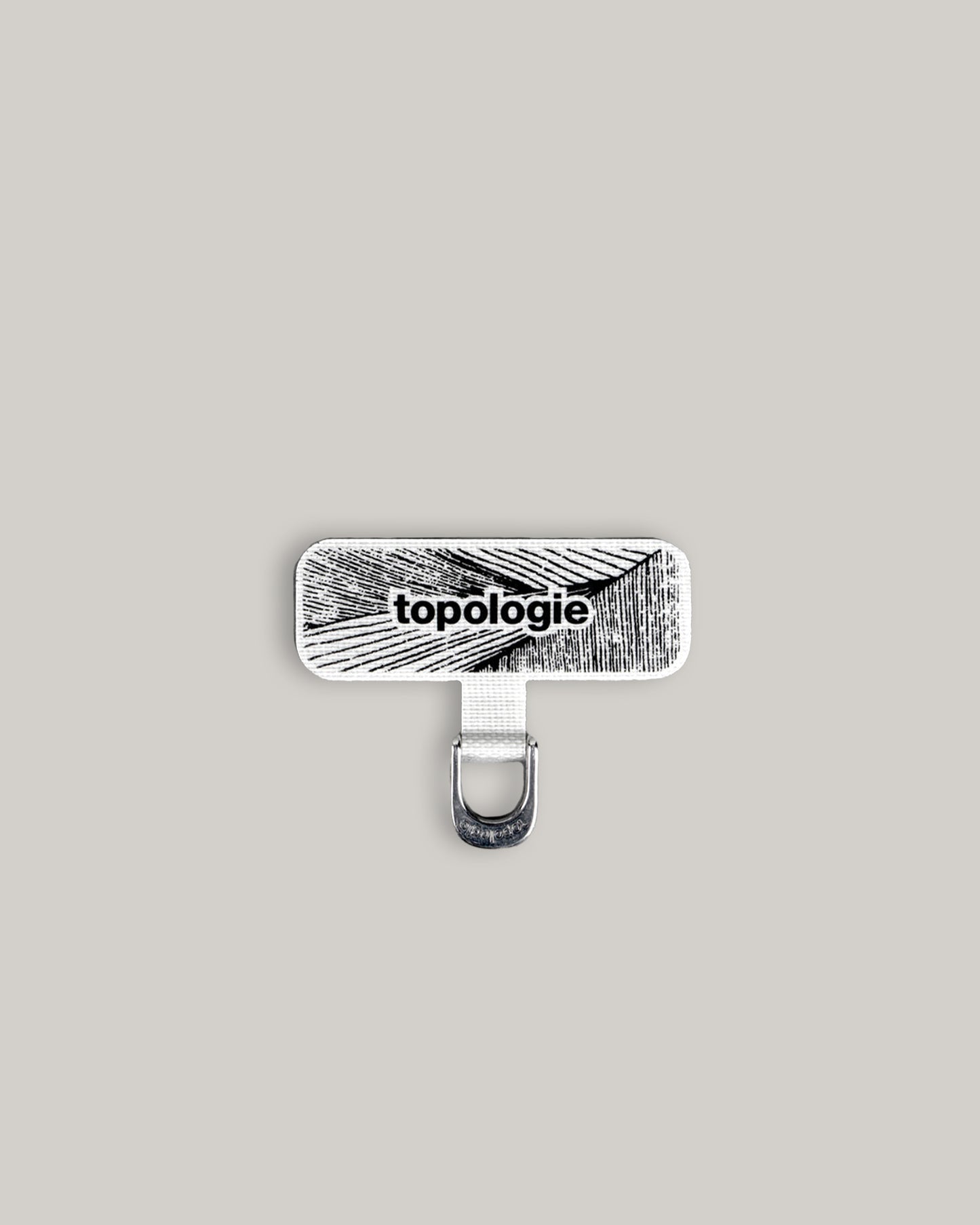 TOPOLOGIE D-RING PHONE STRAP ADAPTER GREY