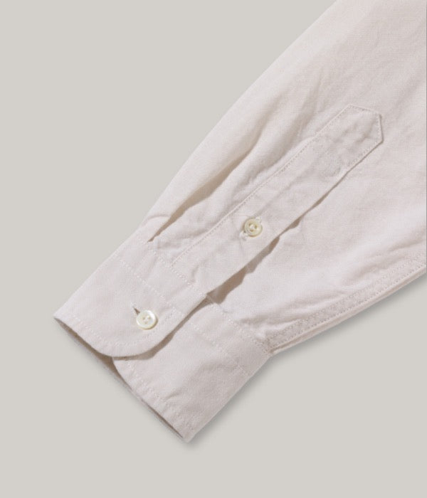 SUGAR CANE PLAIN OXFORD SHIRT - OFF-WHITE