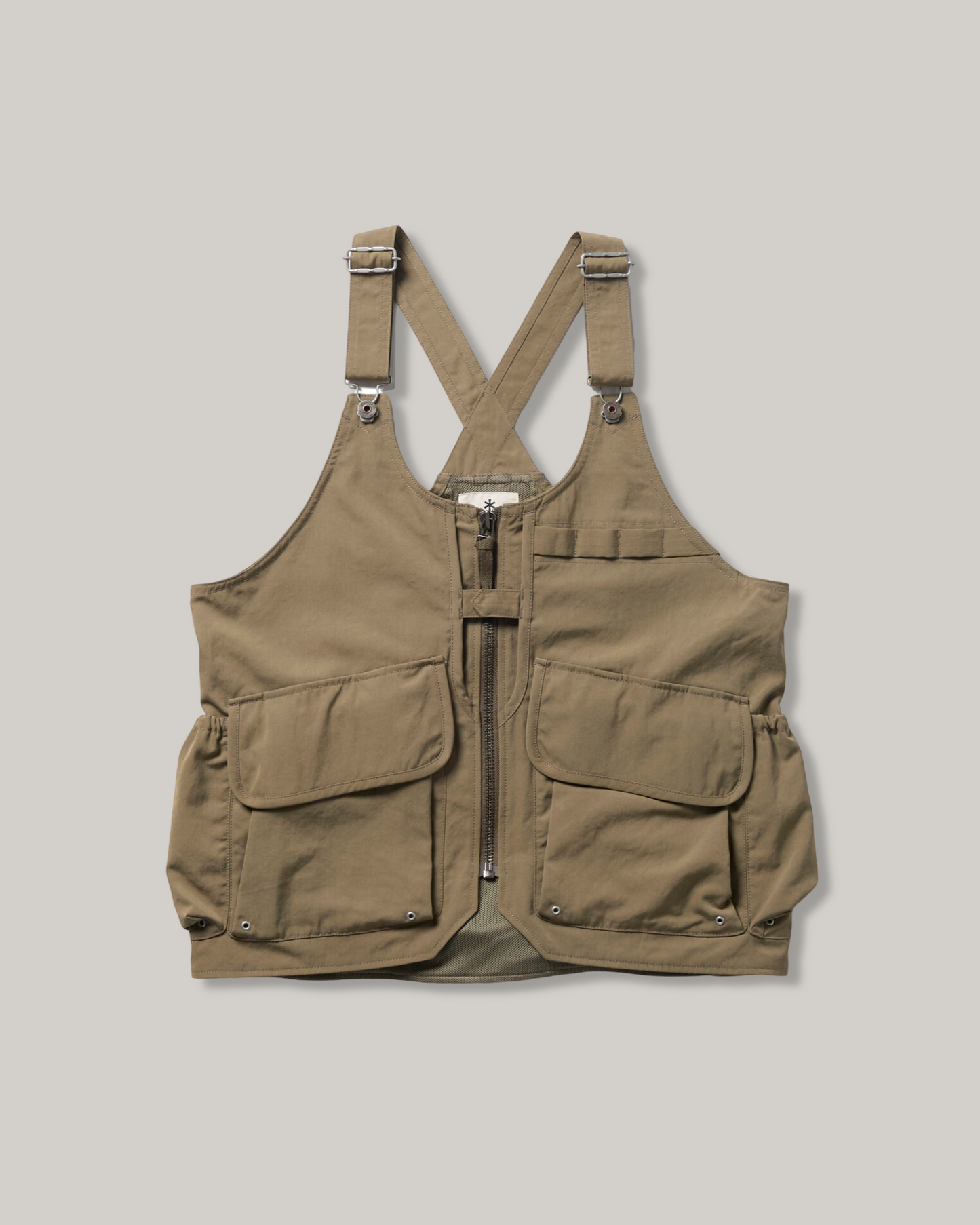 SNOW PEAK TAKIBI WEATHER CLOTH VEST - DARK BEIGE