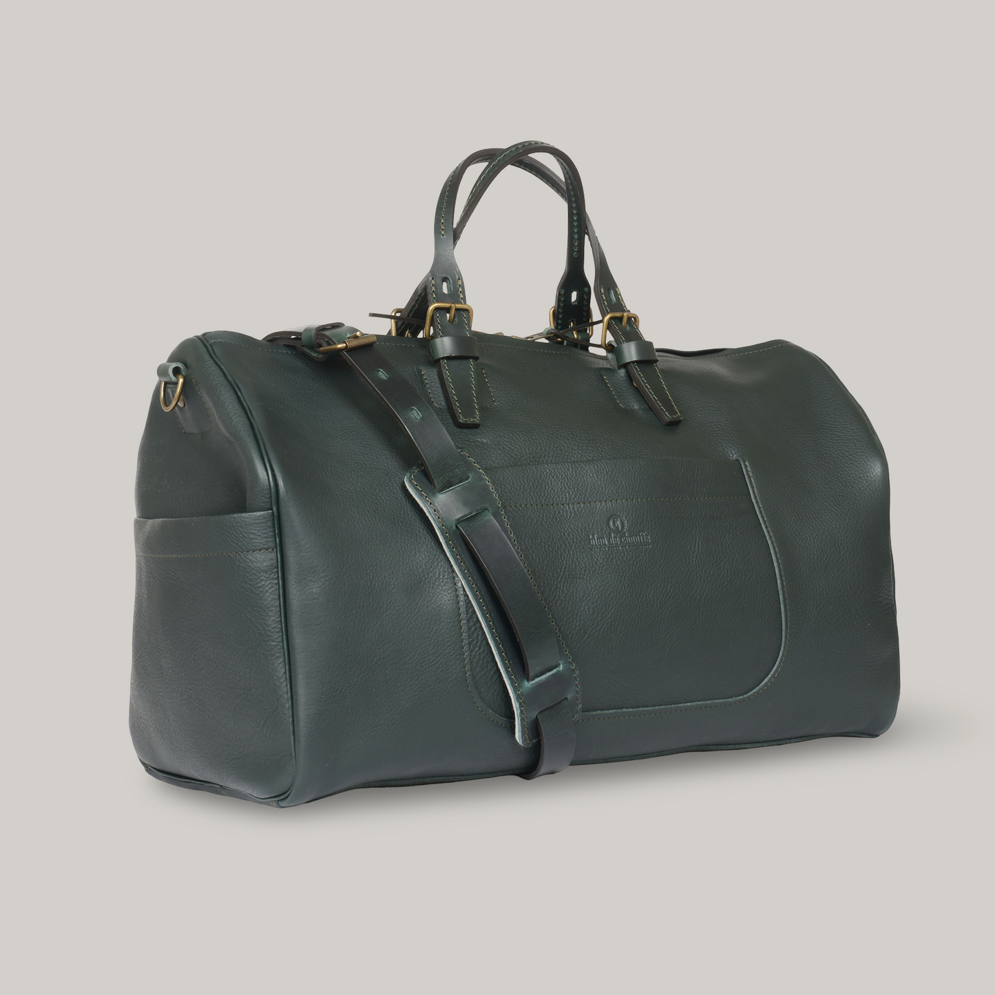BLEU DE CHAUFFE HOBO TRAVEL BAG - GREEN