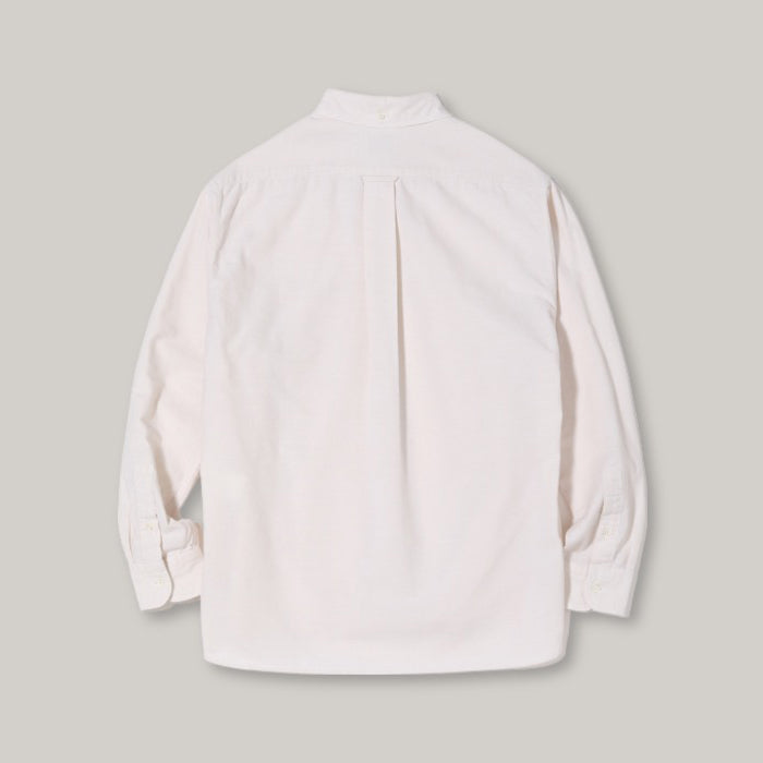 SUGAR CANE PLAIN OXFORD SHIRT - OFF-WHITE