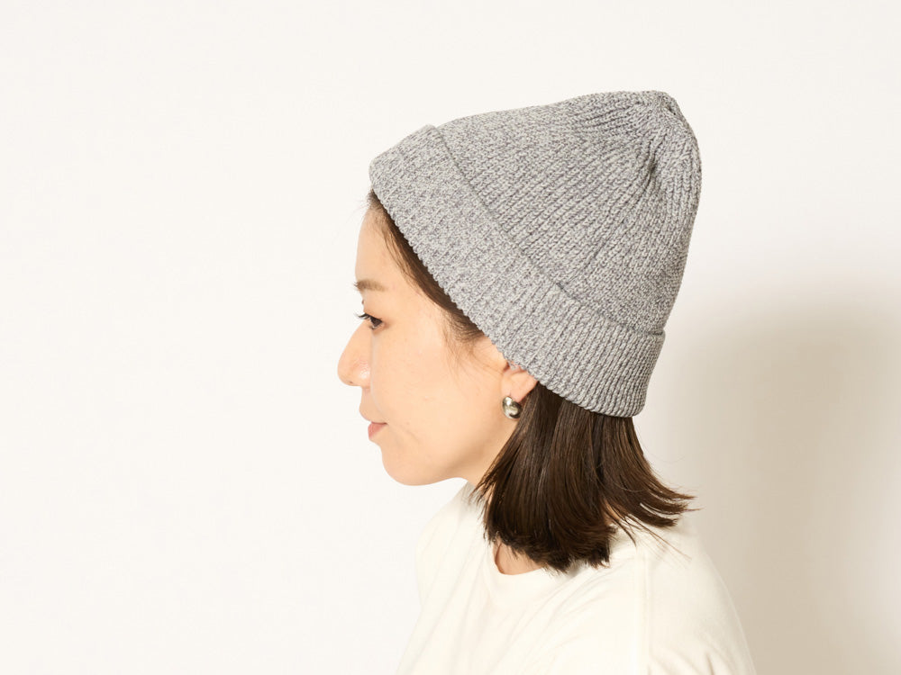 SNOW PEAK WG RECYCLED PE KNIT CAP - M GREY