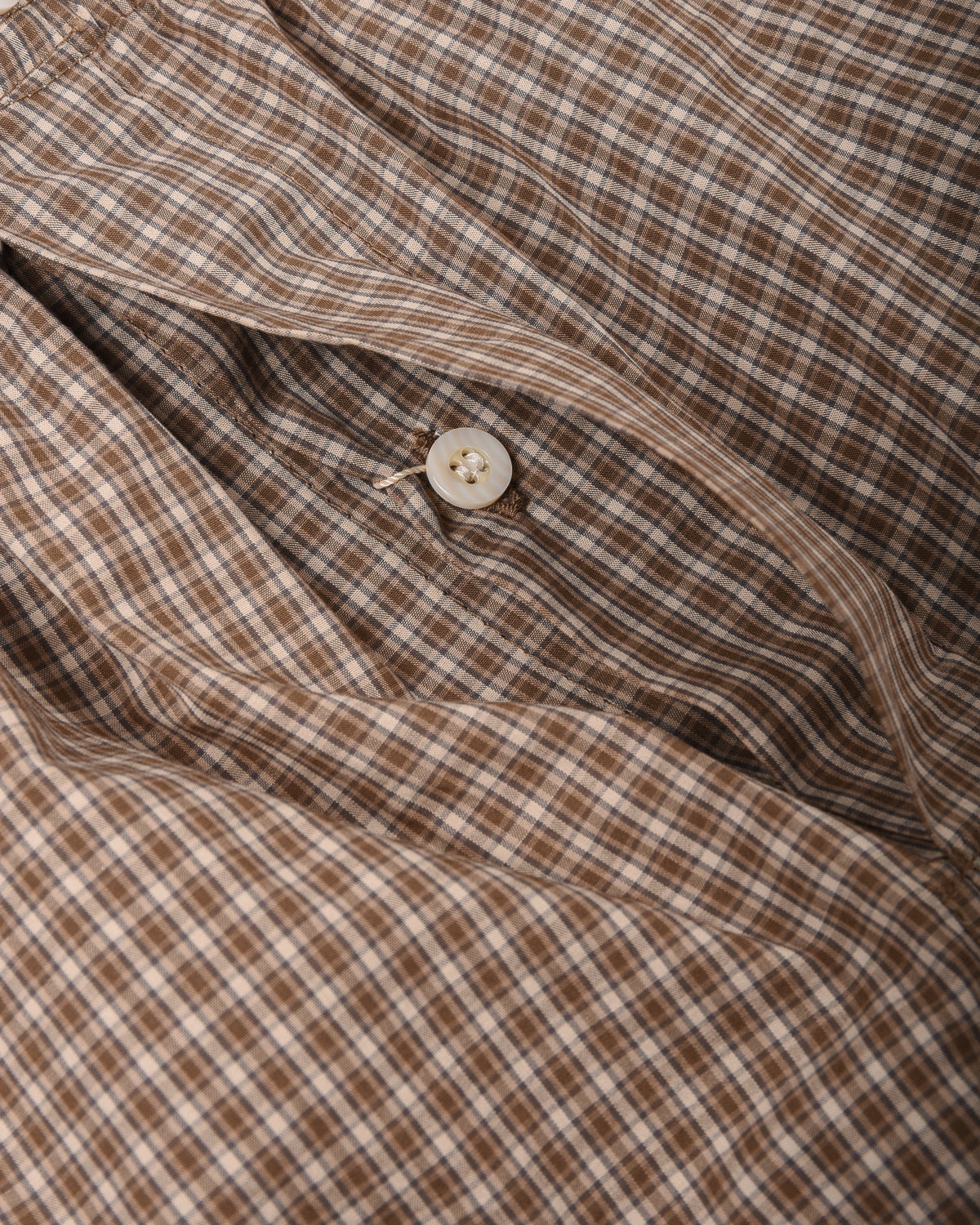 ANONYMOUS ISM MICRO PLAID BOXER - BROWN