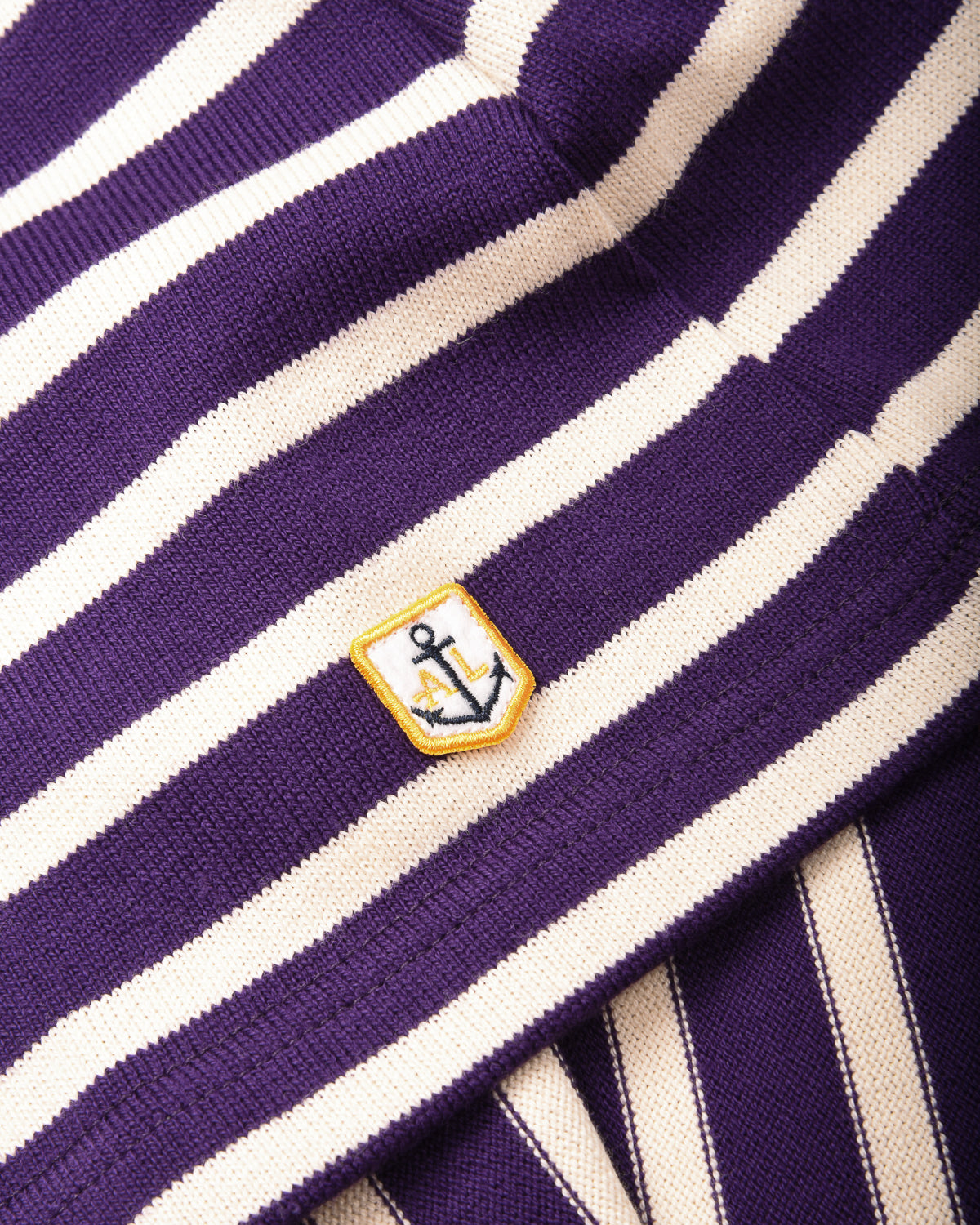 ARMOR LUX LADIES HERITAGE BRETON SHIRT L/S - MELANZANA/ NATURE