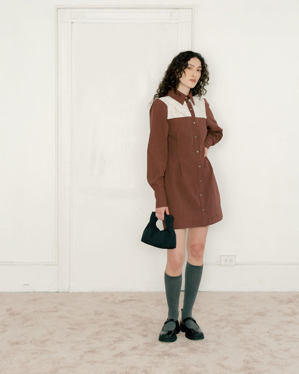 A BRONZE AGE - BAMBI BAG - BLACK NYLON