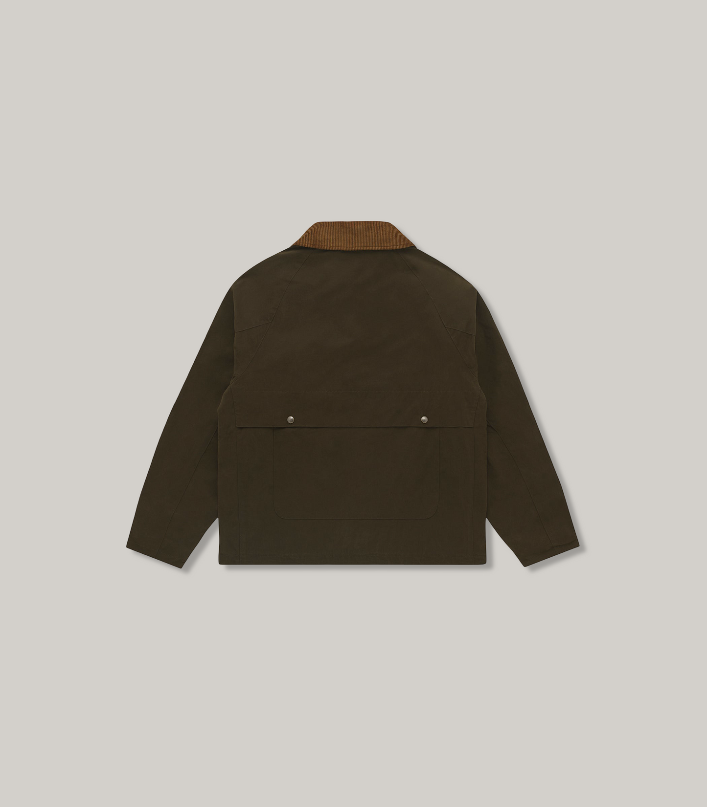 KNICKERBOCKER BAY WAXED COTTON & NYLON JACKET - OLIVE