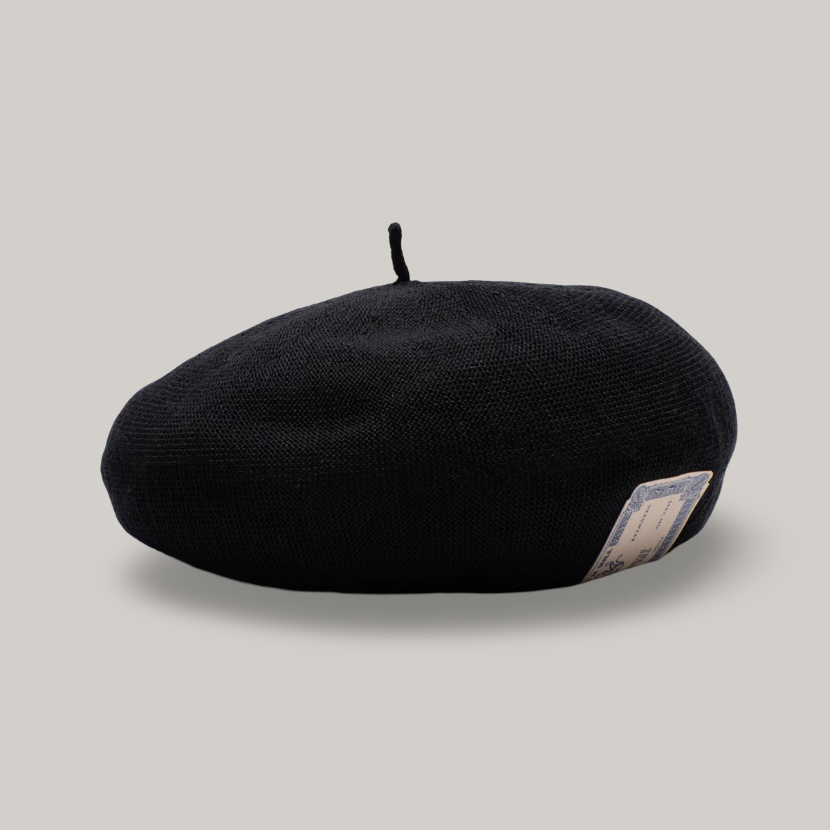 H.W. DOG & CO. COTTON CHOBO BERET - BLACK