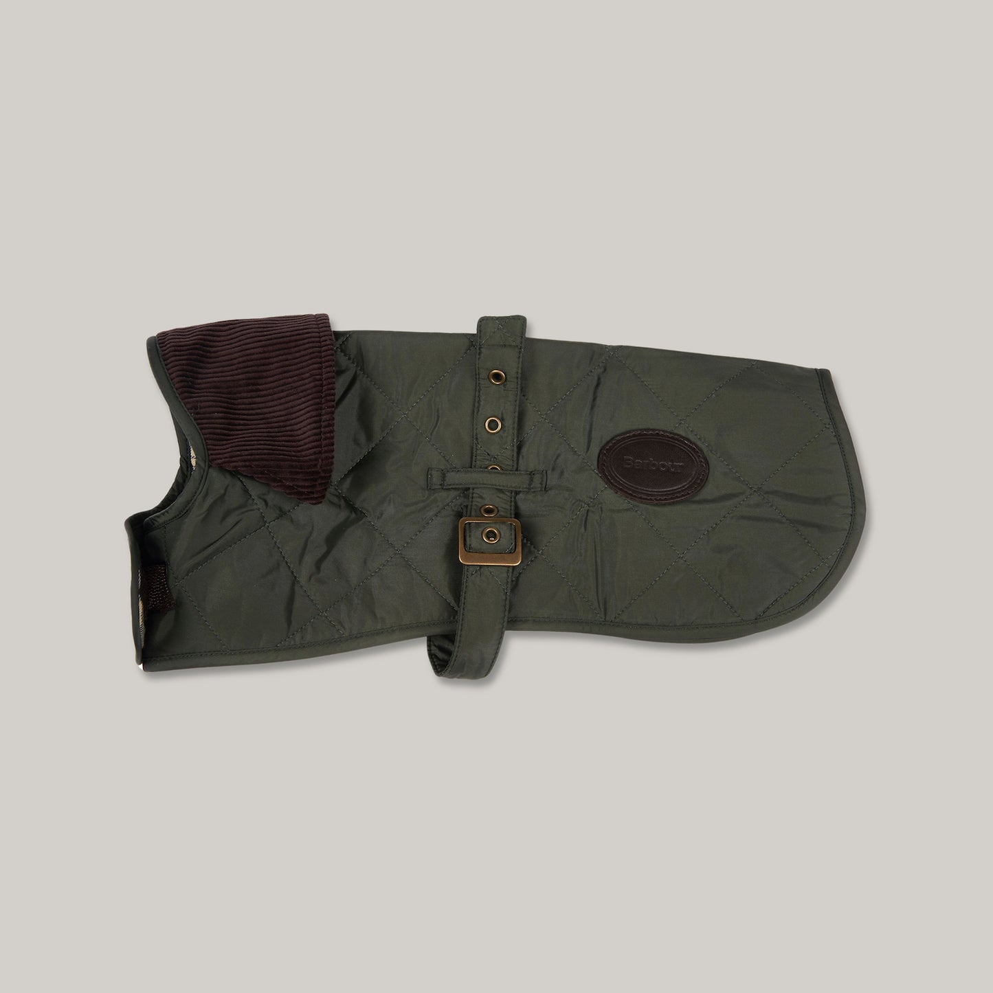 BARBOUR QUILTED DOG COAT - OLIVE