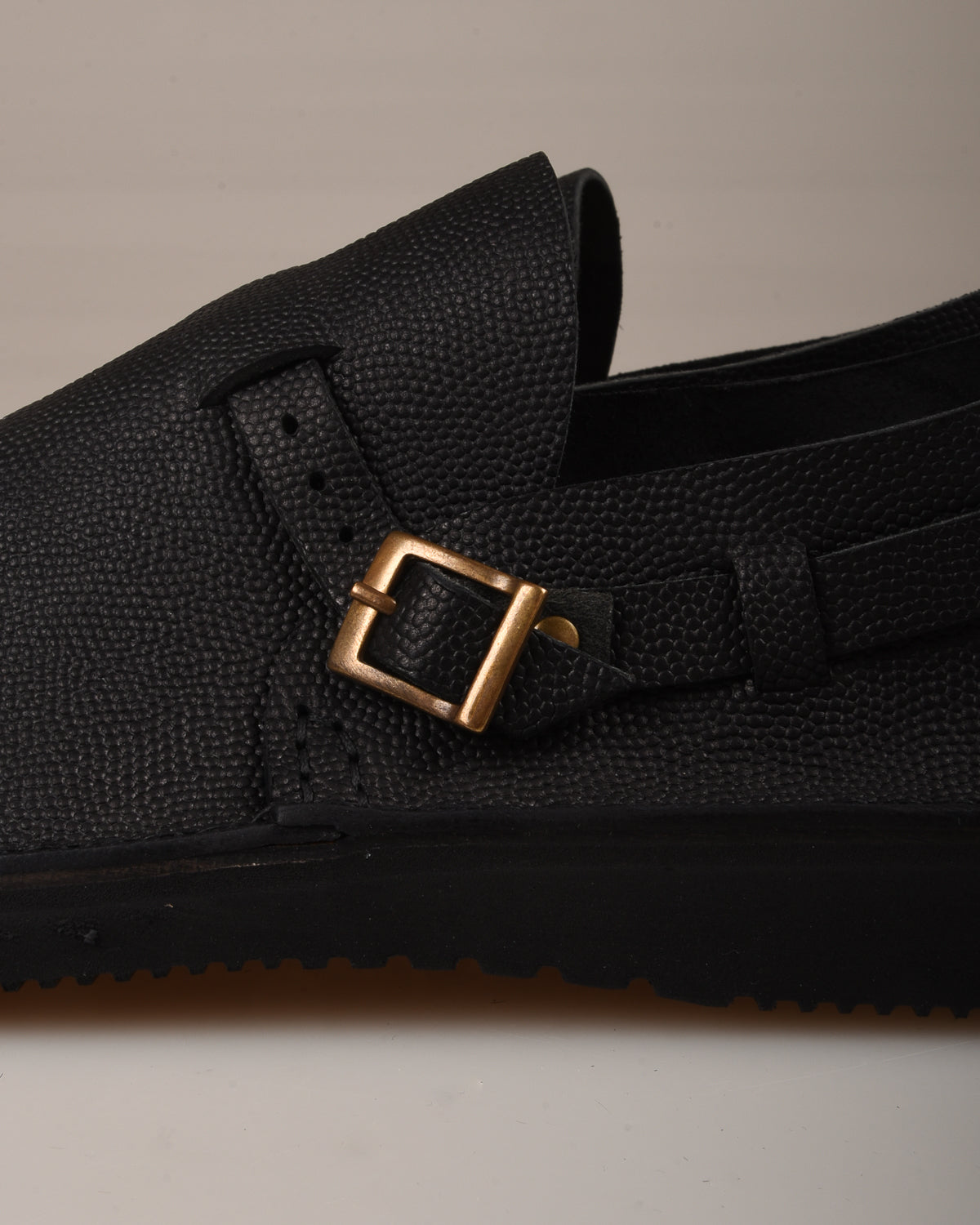 FRACAP R005 SLIP ON SHOE - BLACK ARANCIA