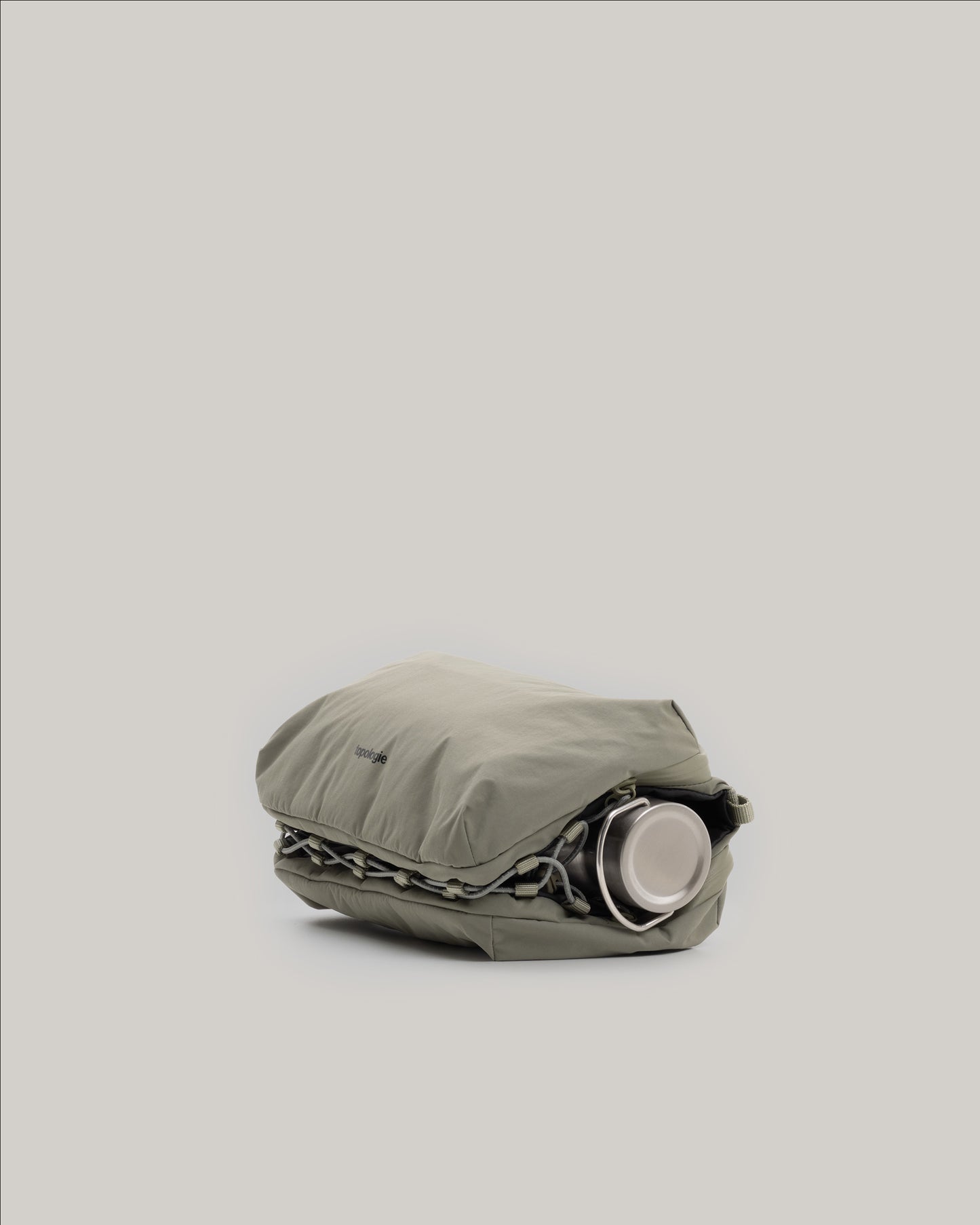 TOPOLOGIE BOTTLE SACOCHE LARGE DEEP FOREST METALLIC PUFFER