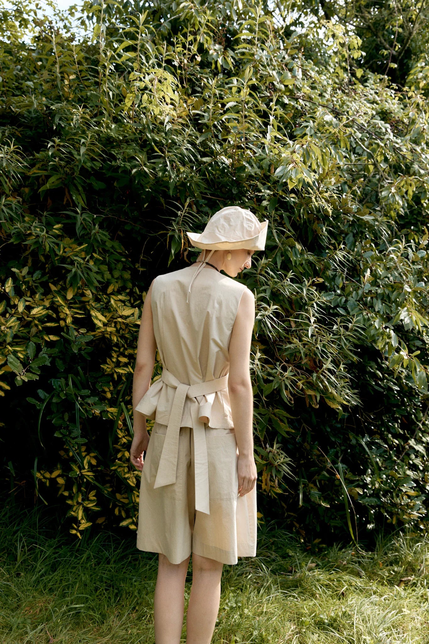 CAWLEY BRITISH DRY OILSKIN SUN HAT - NATURAL