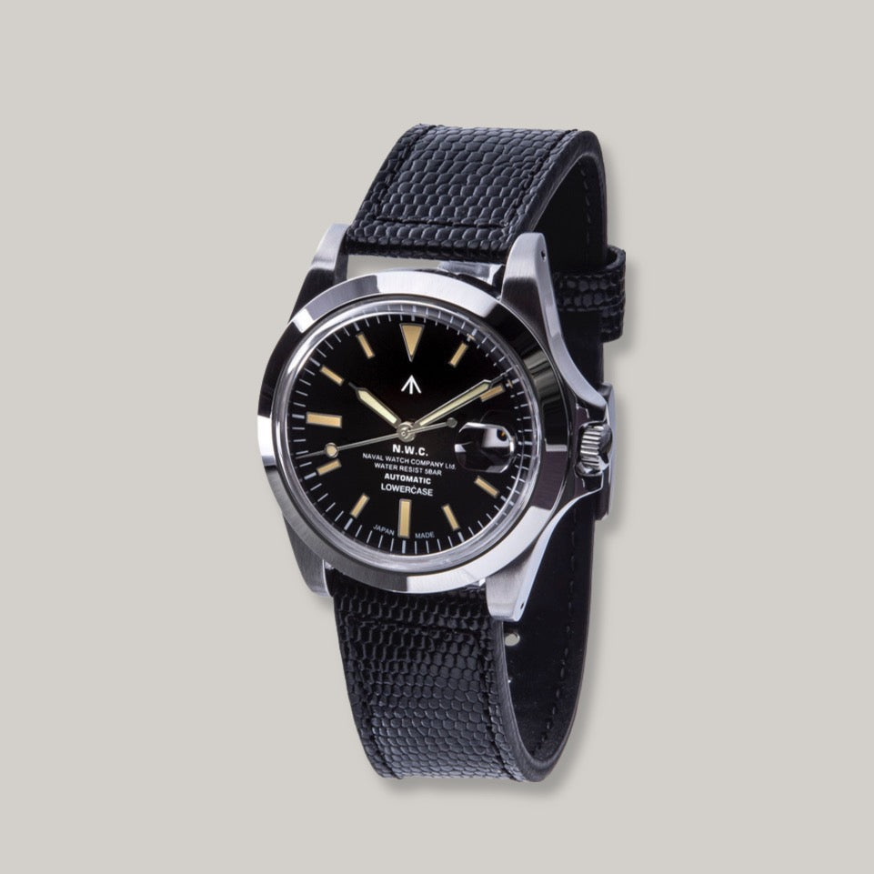 Naval Watch Co. FRXA002 Automatic Watch - Black Leather Band