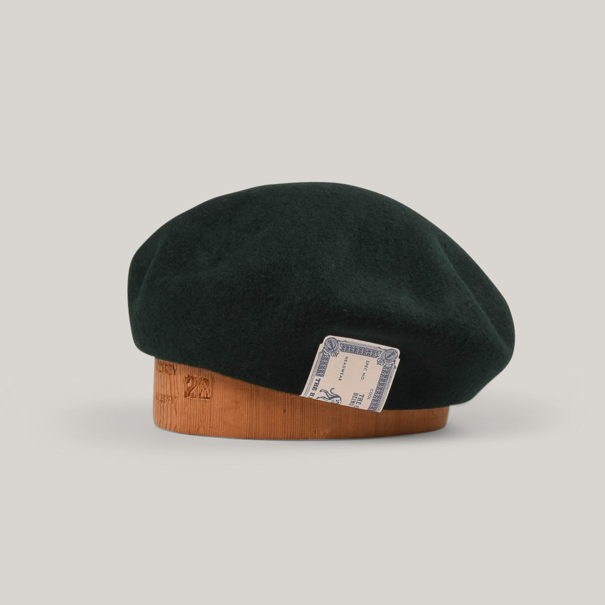 H.W. DOG & CO. BASIC BERET - N. GREEN