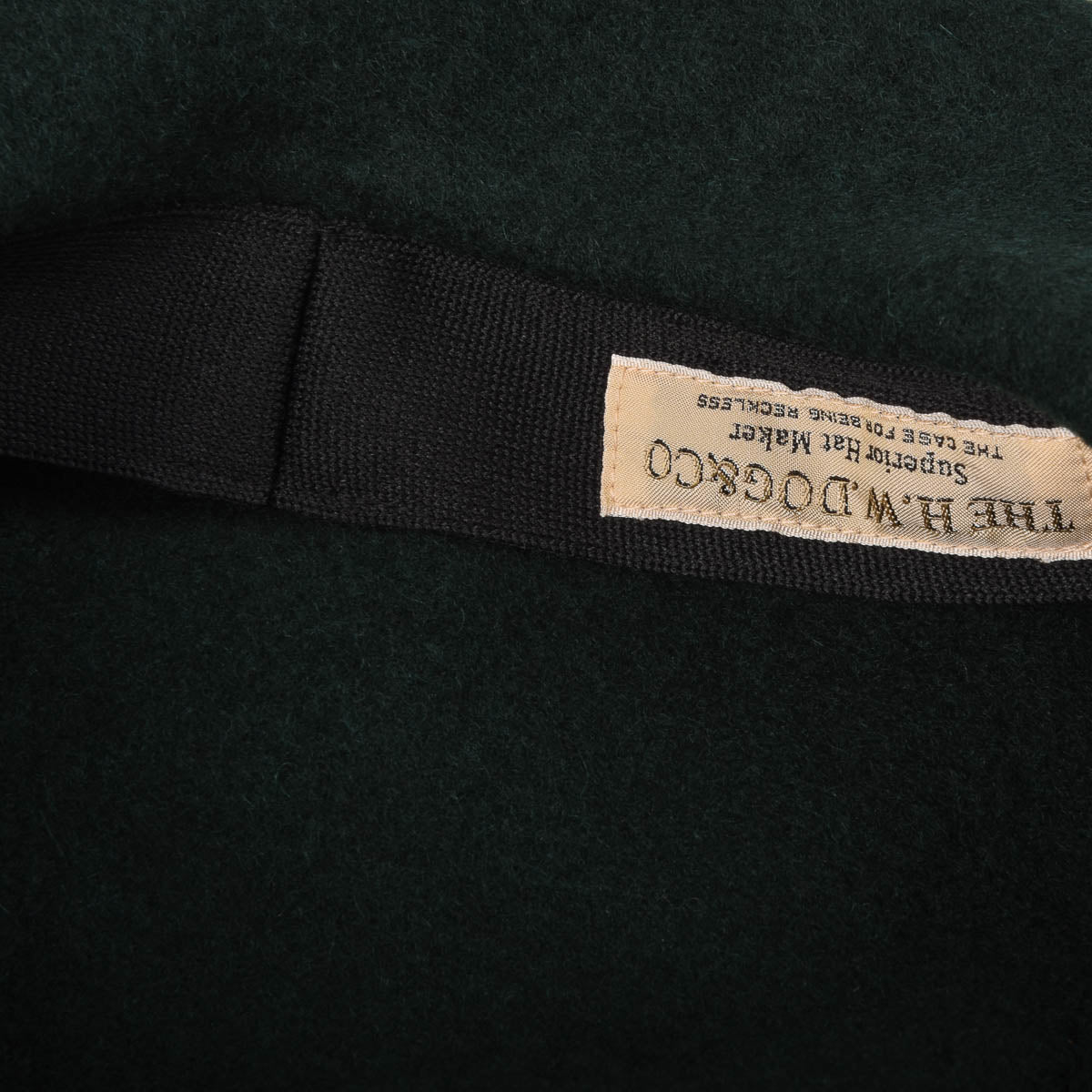 H.W. DOG & CO. BASIC BERET - N. GREEN