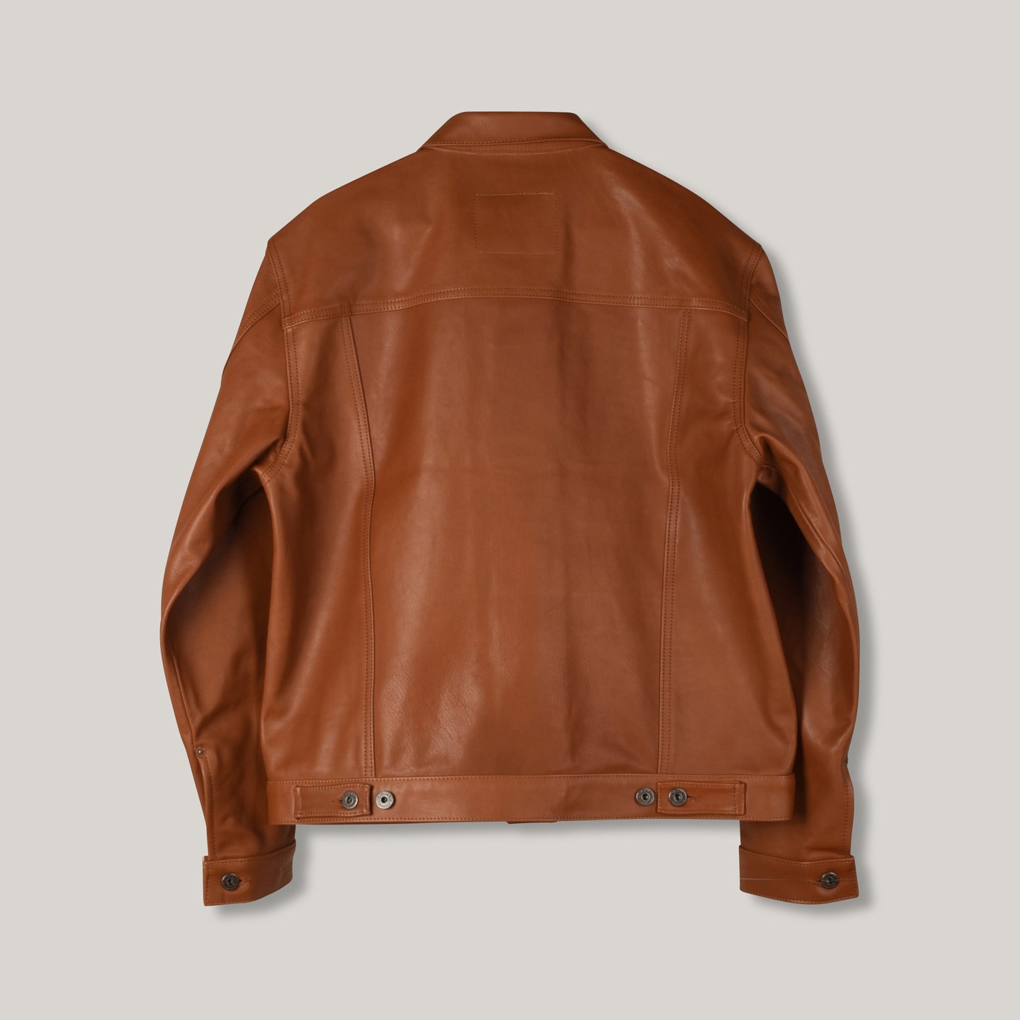 INDIGOFERA GRANT LEATHER JACKET - COGNAC