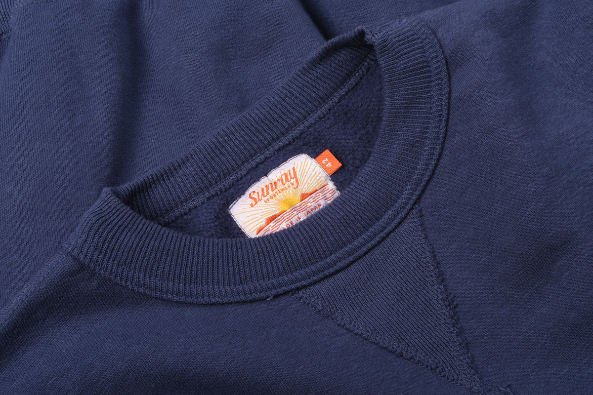 SUNRAY SPORTSWEAR LANIAKEA CREW NECK SWEAT - INSIGNIA BLUE