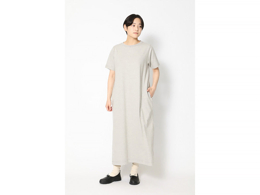 SNOW PEAK RECYCLED COTTON HEAVY DRESS - MEDIUM GREY