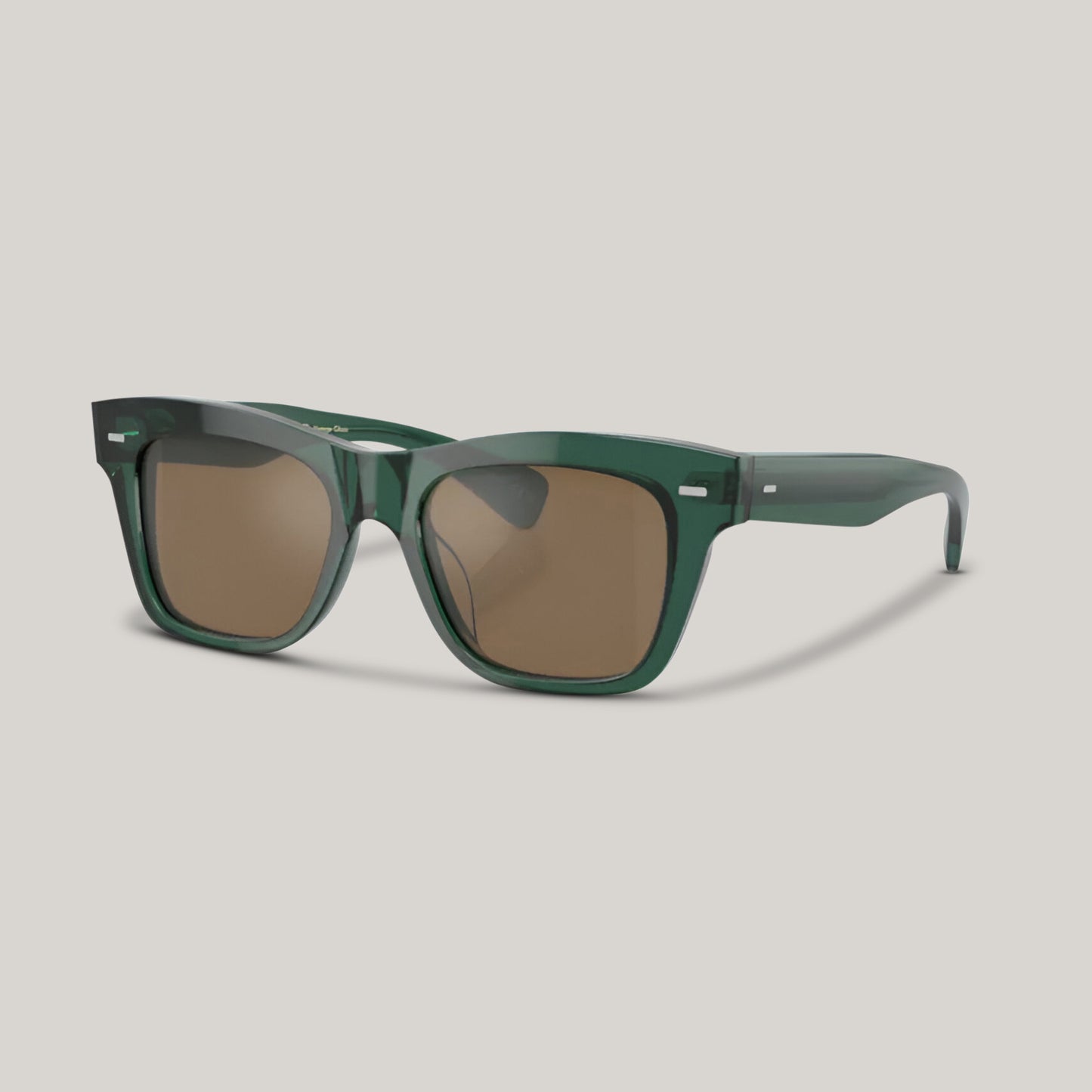 OLIVER PEOPLES MS.OLIVER TRANSLUCENT DARK TEAL W/ COGNAC MIRROR