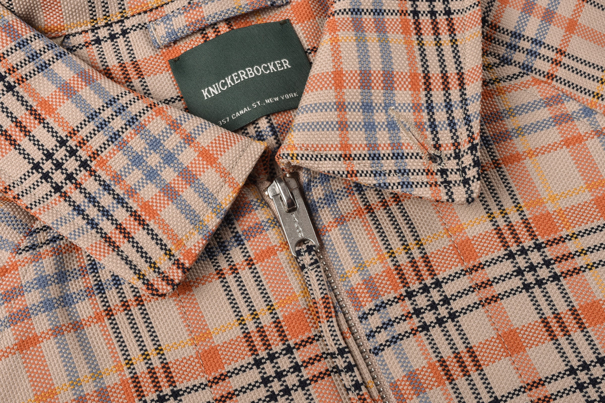 KNICKERBOCKER W.R. CANAL JACKET - ORANGE PLAID