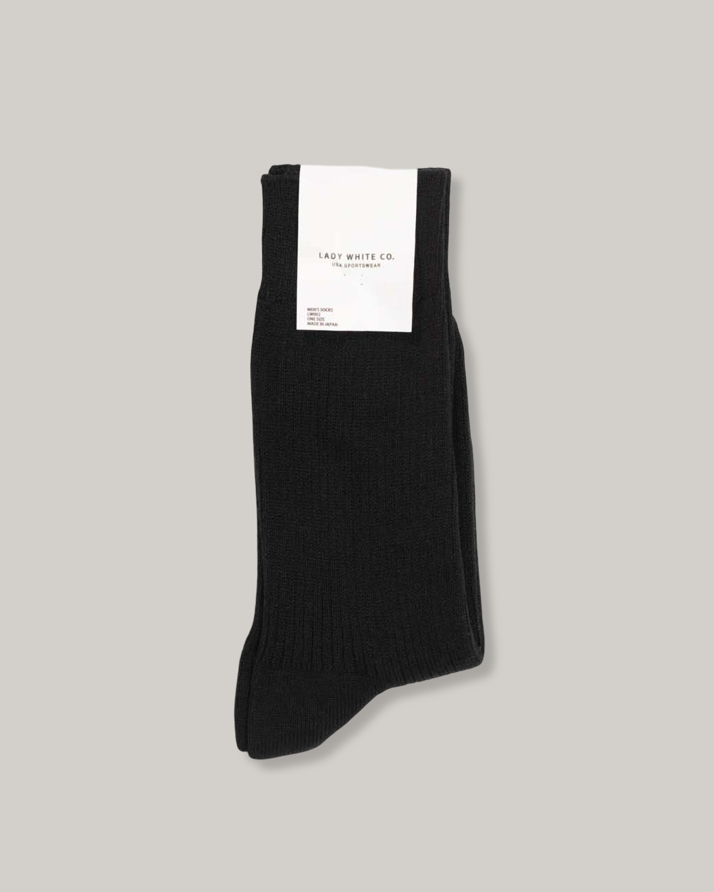 LADY WHITE CO. LW-C SOCK - BLACK