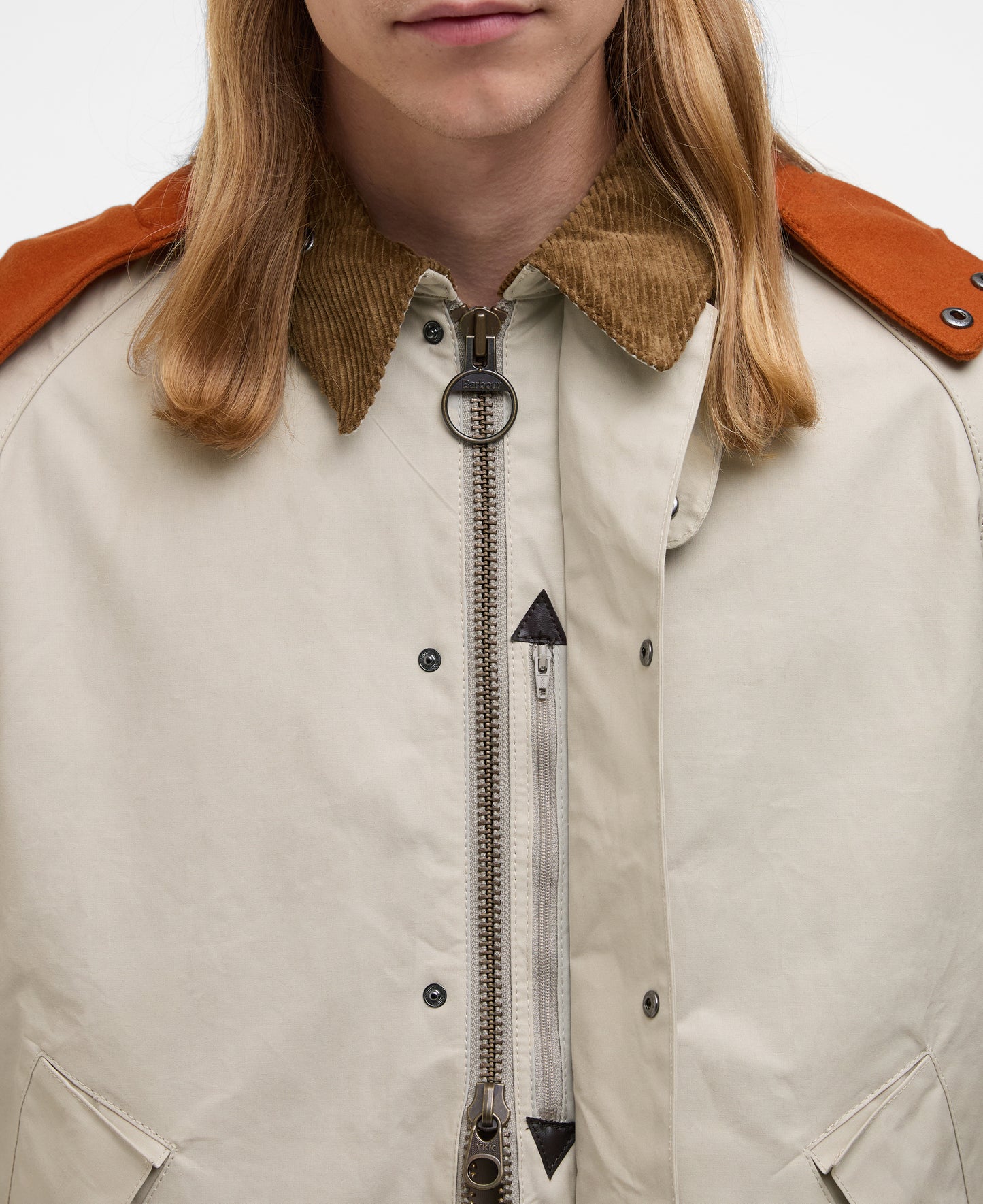 BARBOUR x KAPTAIN SUNSHINE SHORT CRUISER JACKET - CLAY