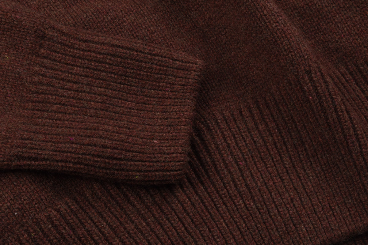 MERZ B. SCHWANEN LOCC01 CREW PULLOVER - CHESTNUT