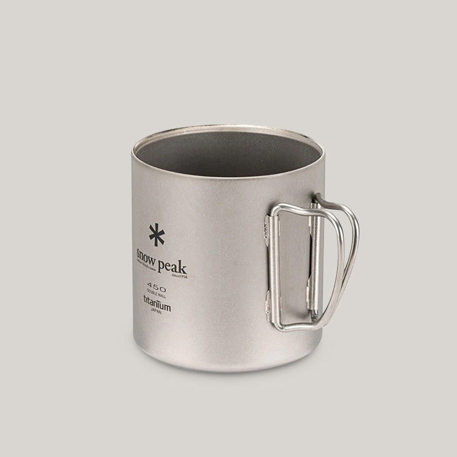 SNOW PEAK TI-DOUBLE 450G MUG - TITANIUM