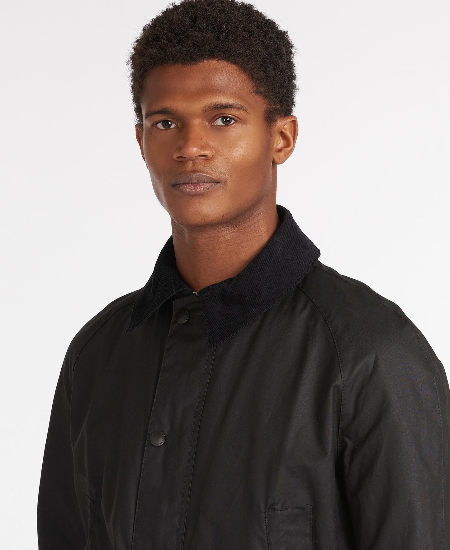 BARBOUR ASHBY WAXED JACKET - BLACK