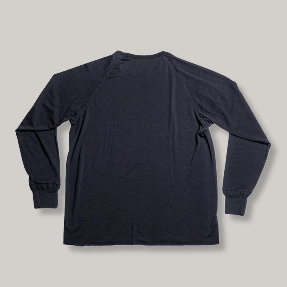 HEIMAT MERINO RAGLAN LONG SLEEVE - SCHWARZ