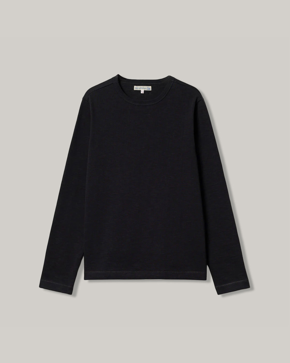 MERZ B. SCHWANEN 2S18 HEAVY L/S T-SHIRT - CHARCOAL