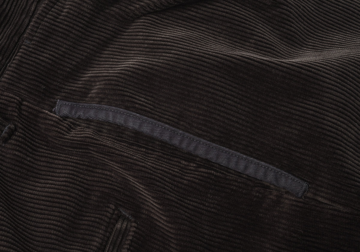 NIGEL CABOURN FRENCH WORK PANT 8W CORD VINTAGE - CHARCOAL GREY
