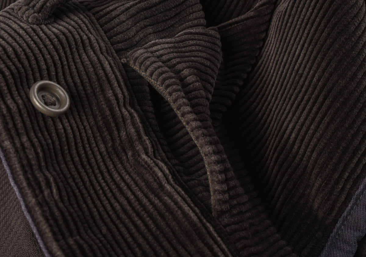 NIGEL CABOURN FRENCH WORK PANT 8W CORD VINTAGE - CHARCOAL GREY