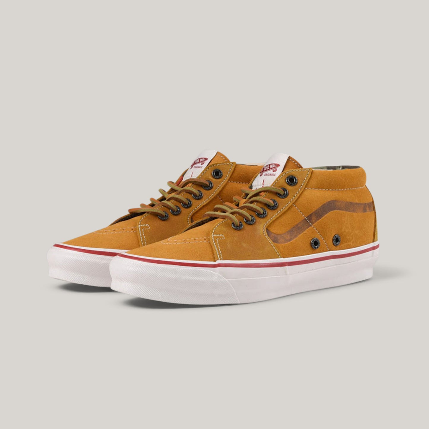 VANS VAULT X NIGEL CABOURN OOG SK8-MID LX - VINTAGE SUEDE TAN