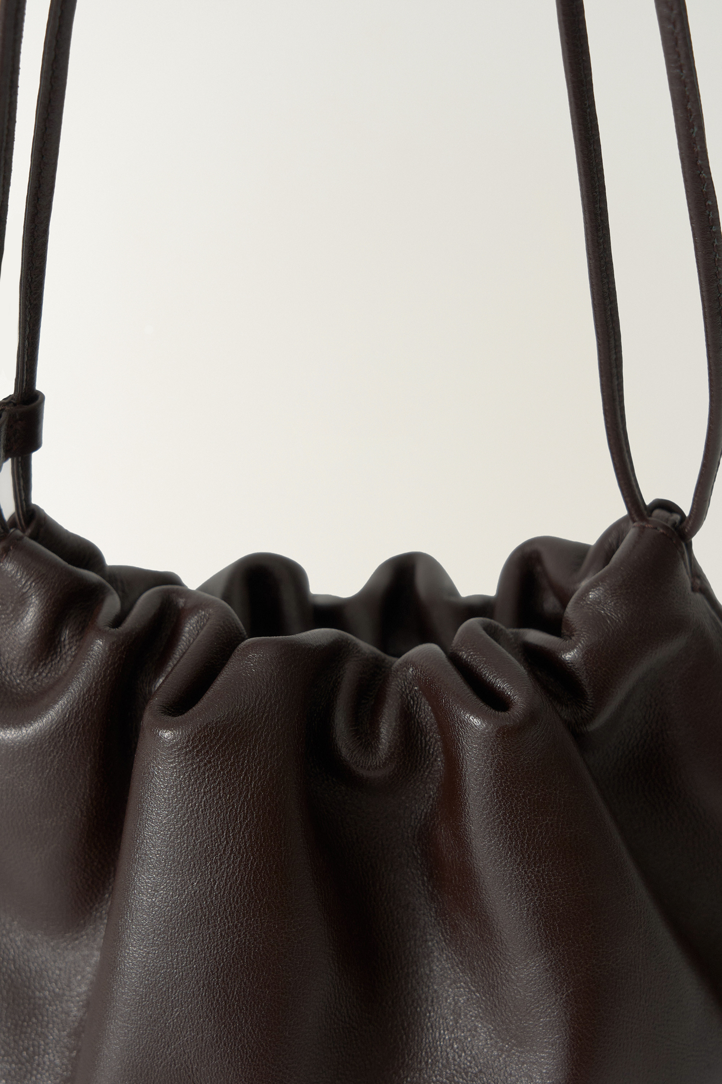 NOTHING WRITTEN NELLA LARGE STRAP BAG - DARK BROWN