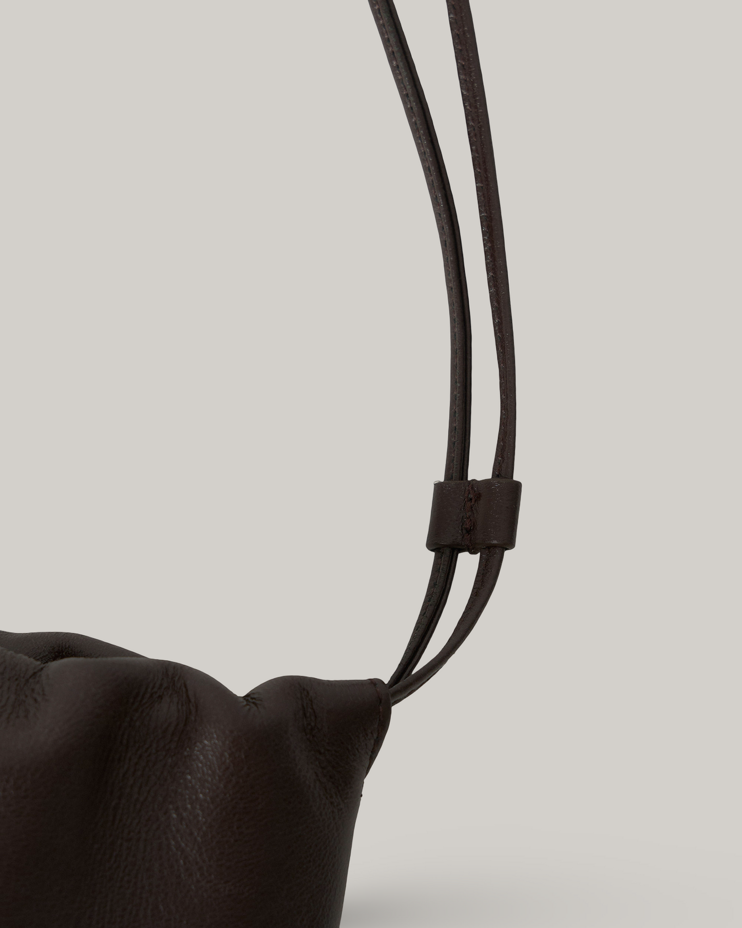 NOTHING WRITTEN NELLA LARGE STRAP BAG - DARK BROWN