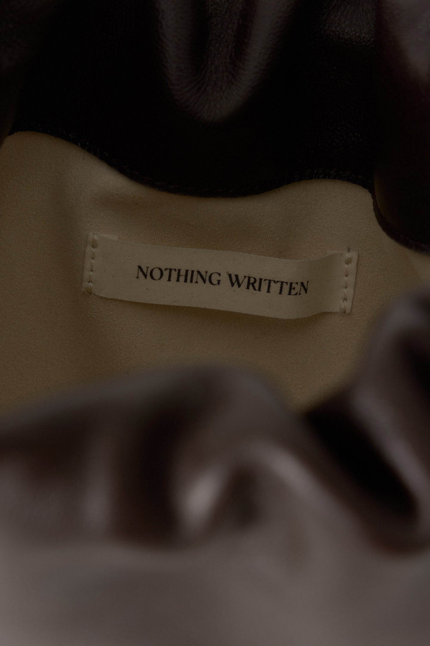 NOTHING WRITTEN NELLA LARGE STRAP BAG - DARK BROWN
