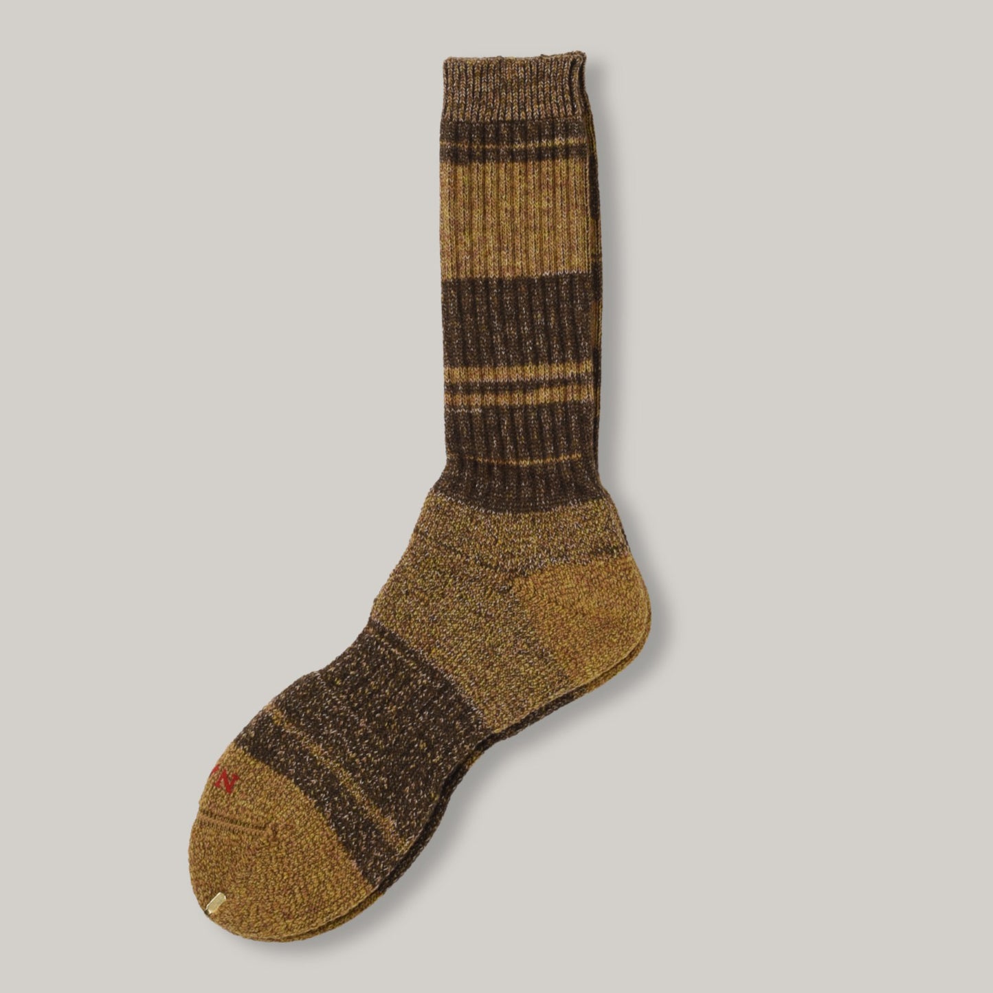 NIGEL CABOURN 2 TONE SOCKS - KHAKI