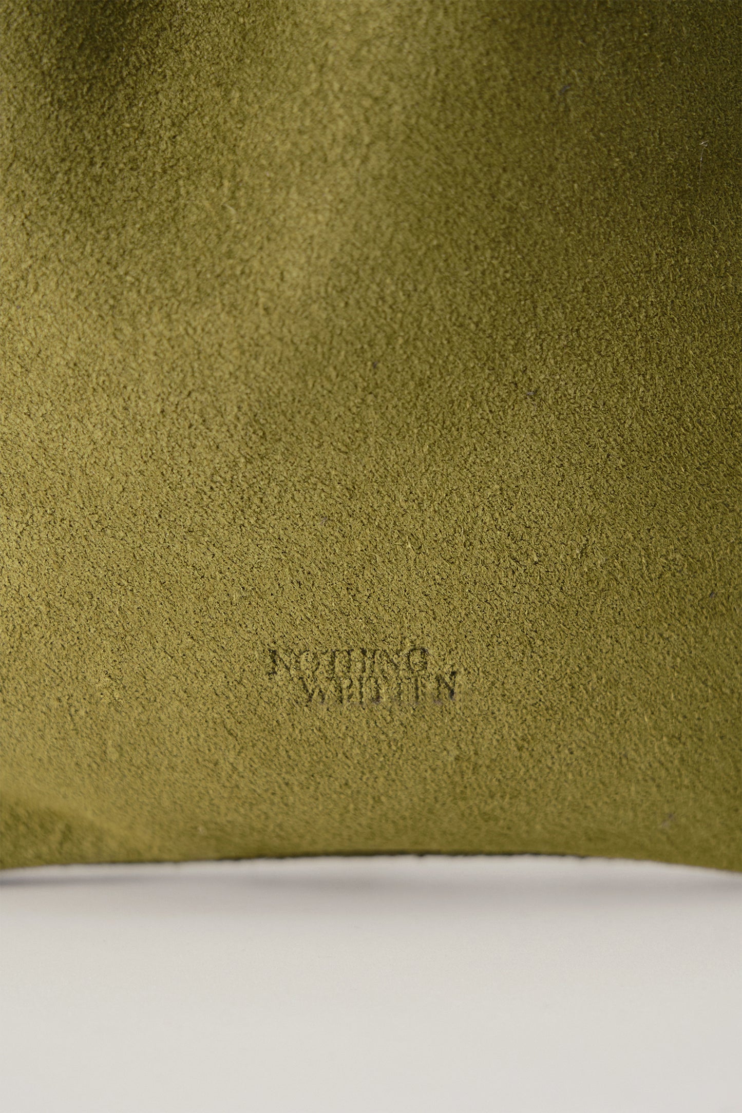 NOTHING WRITTEN FATU MINI SHOULDER BAG - OLIVE SUEDE