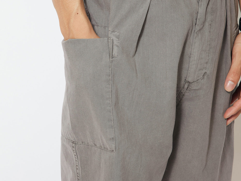 SNOW PEAK NATURAL DYED RECYCLED COTTON SHORTS - GREY