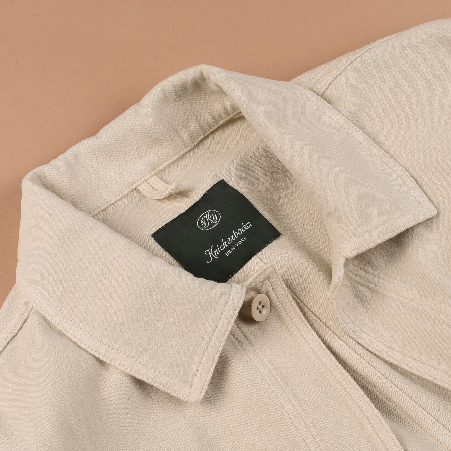 PPHH x KNICKERBOCKER NYC MOLESKIN TRAVAILLER OVERSHIRT - NATURAL