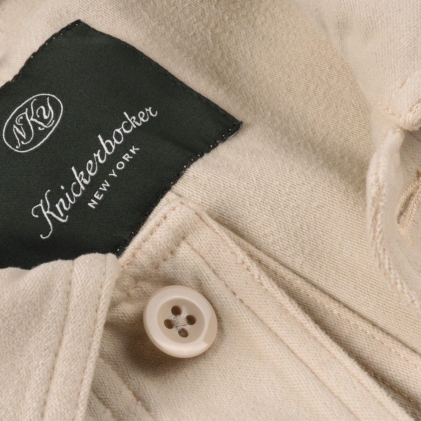 PPHH x KNICKERBOCKER NYC MOLESKIN TRAVAILLER OVERSHIRT - NATURAL