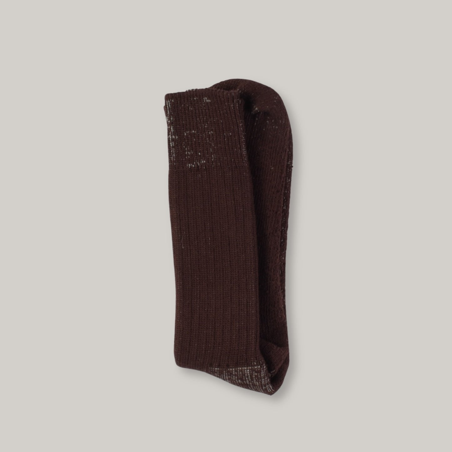TENDER RIB CALF COTTON SOCKS - HADAL BROWN