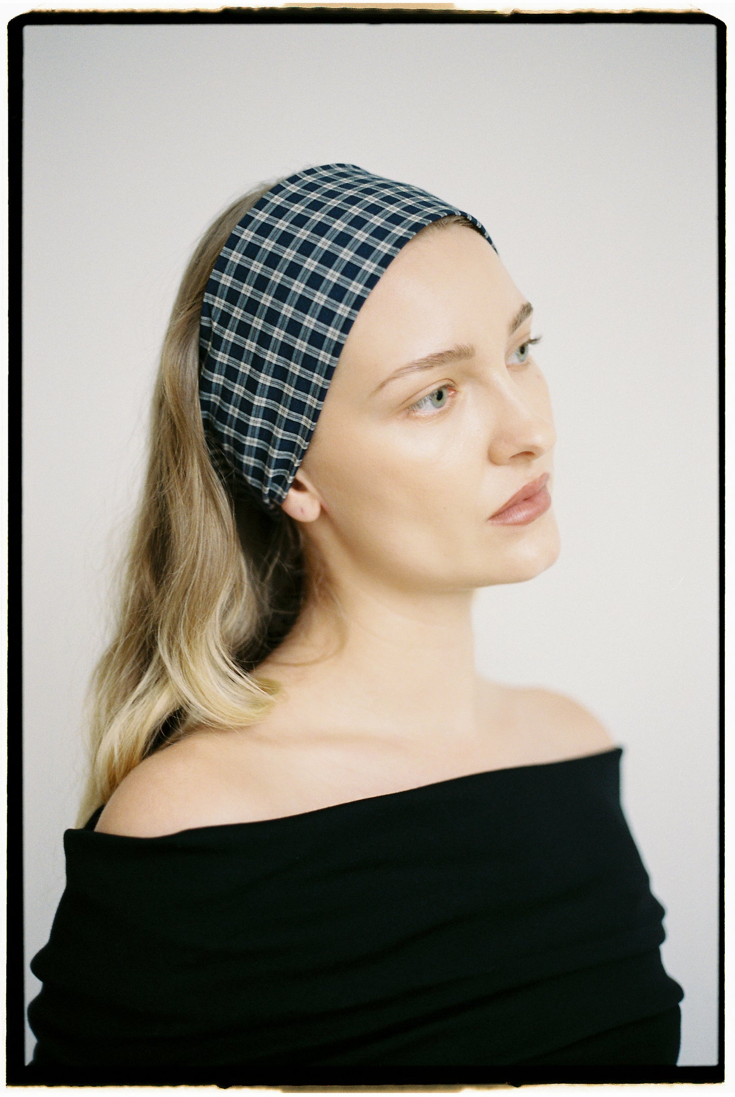 A BRONZE AGE - RIVIERA HEADBAND - CARTER PLAID