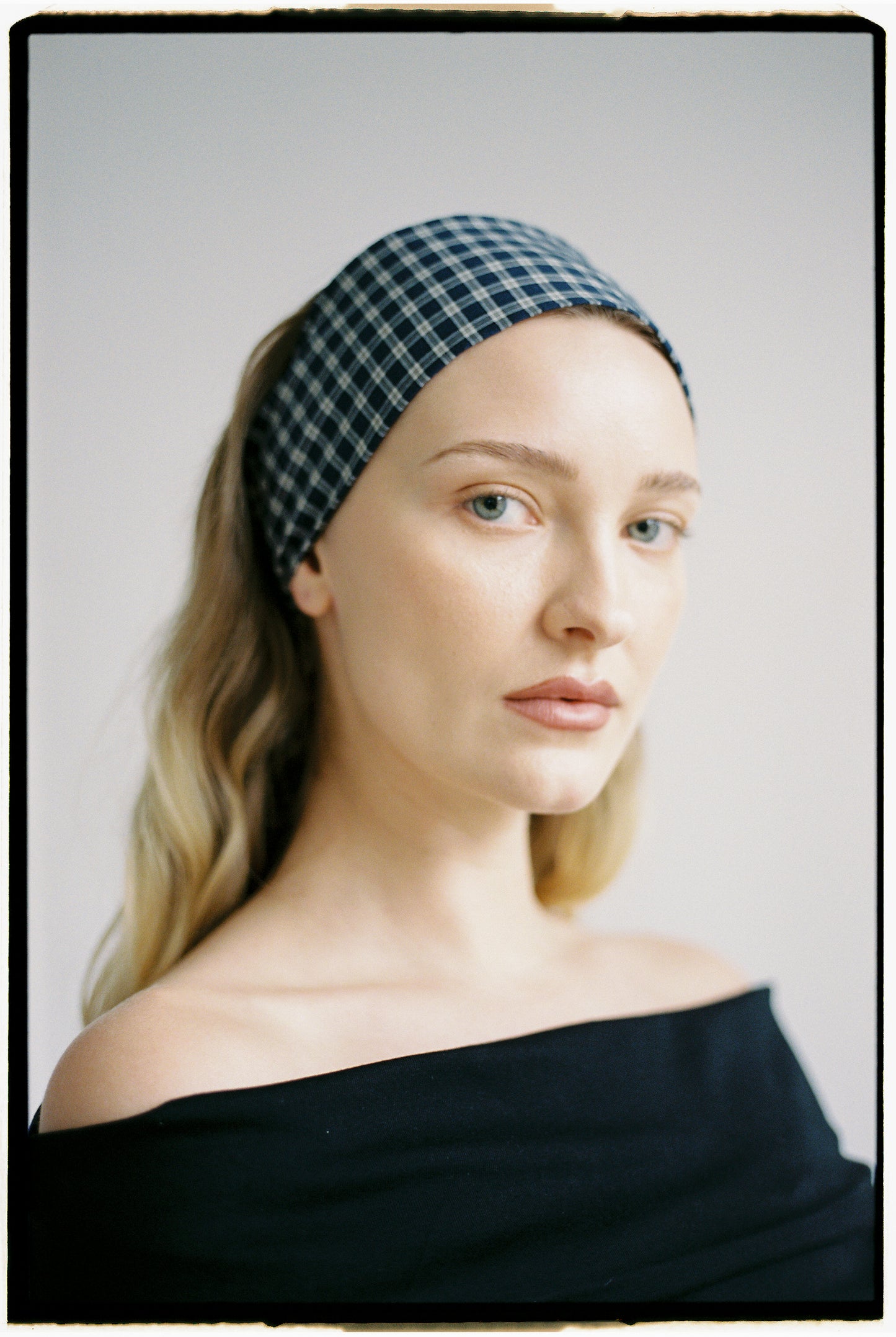 A BRONZE AGE - RIVIERA HEADBAND - CARTER PLAID