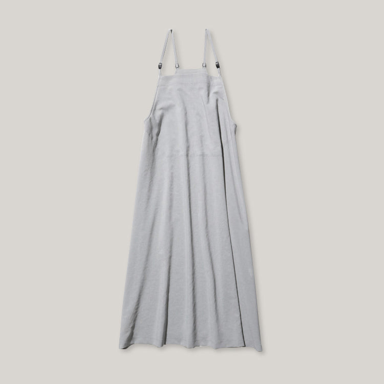 SNOW PEAK PE LIGHT POPLIN DRESS - LIGHT GREY