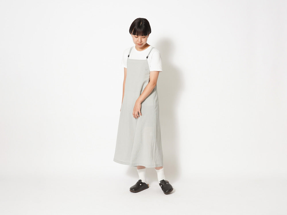 SNOW PEAK PE LIGHT POPLIN DRESS - LIGHT GREY